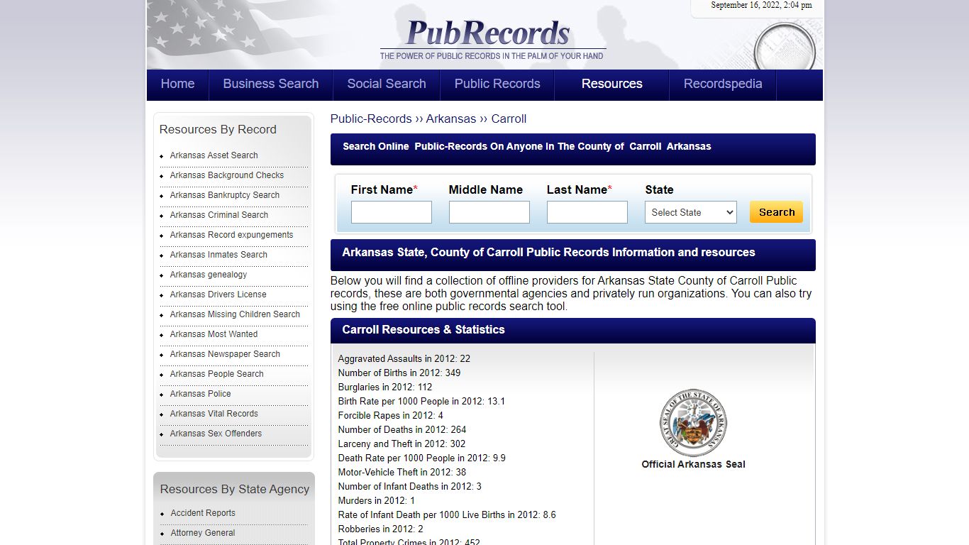 Carroll County, Arkansas Public Records
